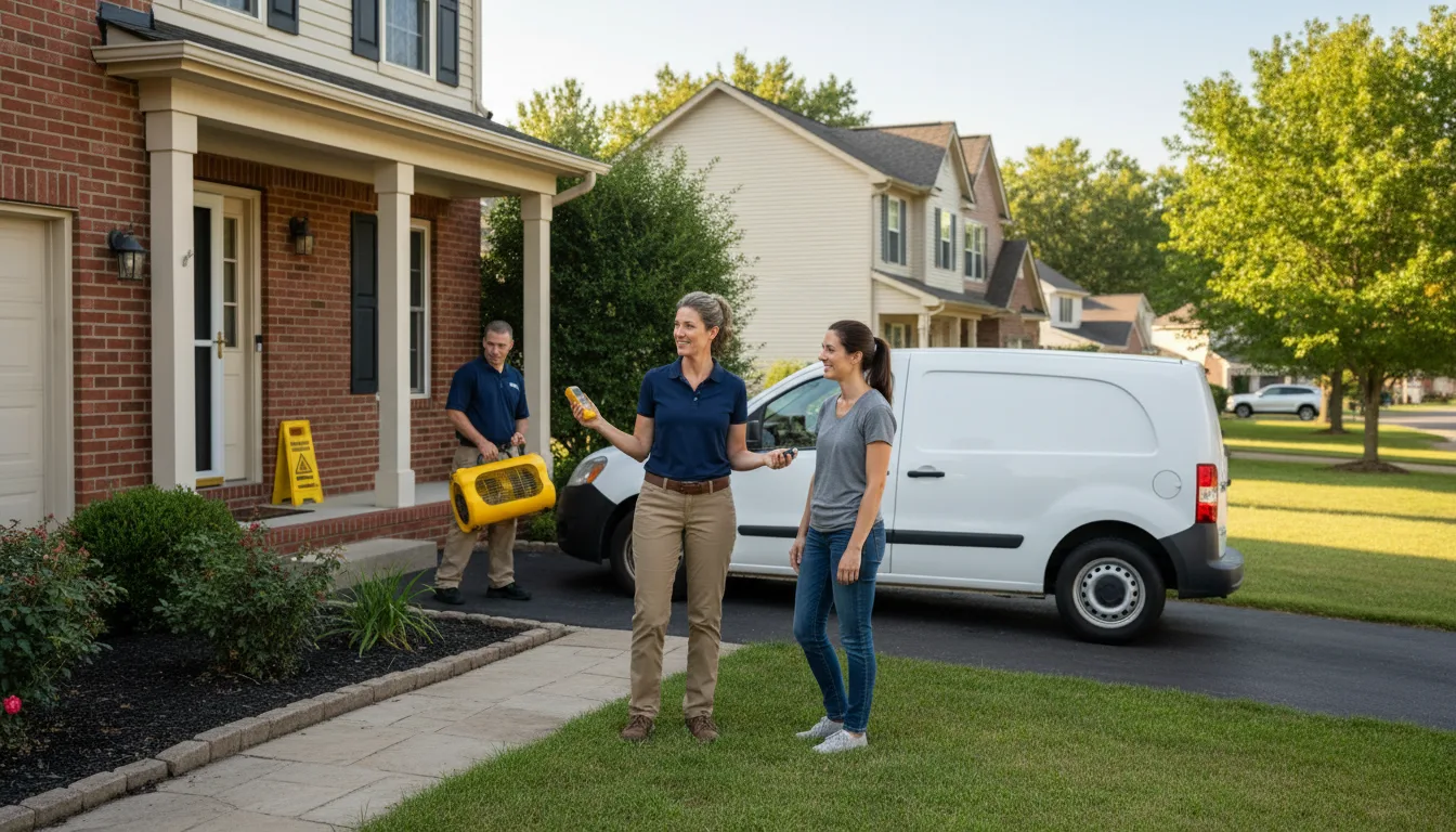Water restoration image for Dehumidification And Cleanup Services in Nazareth, MI